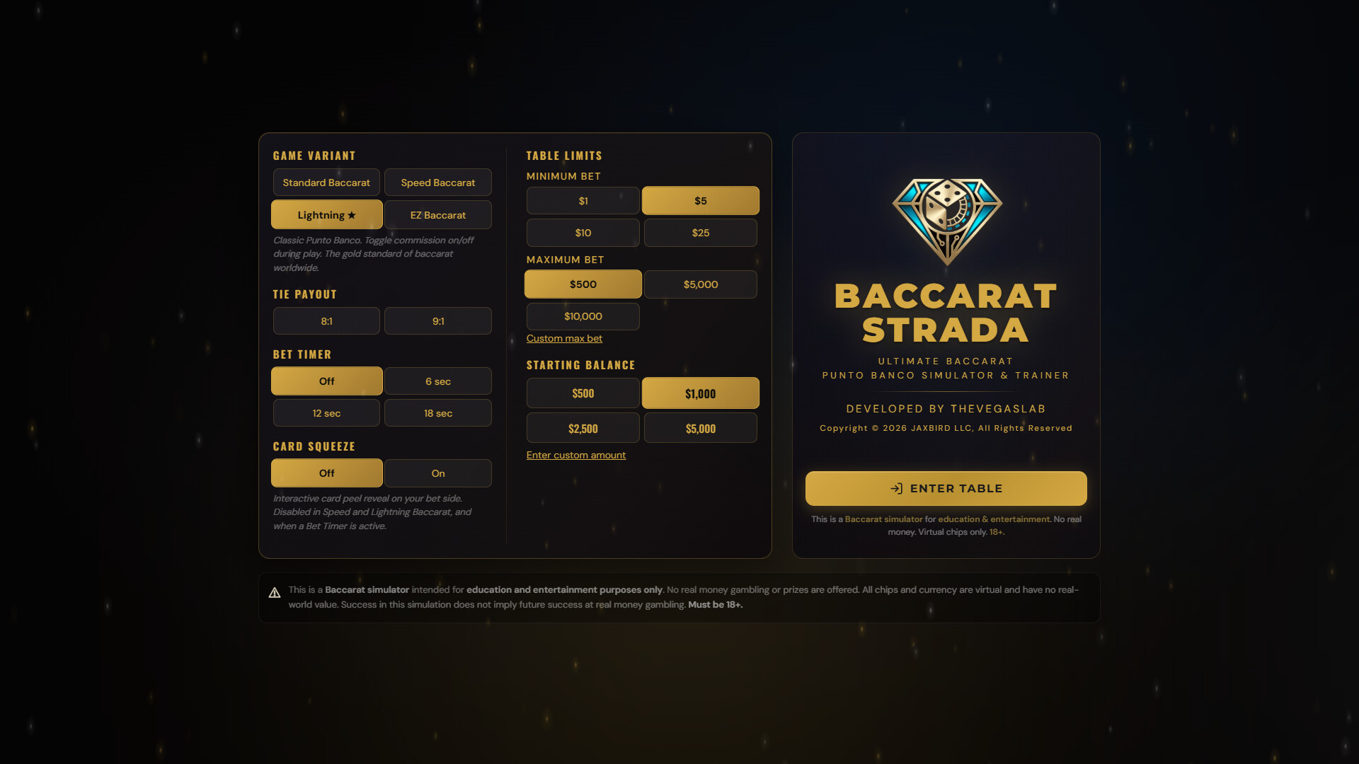 Baccarat Strada: Ultimate Baccarat Punto Banco Simulator & Trainer