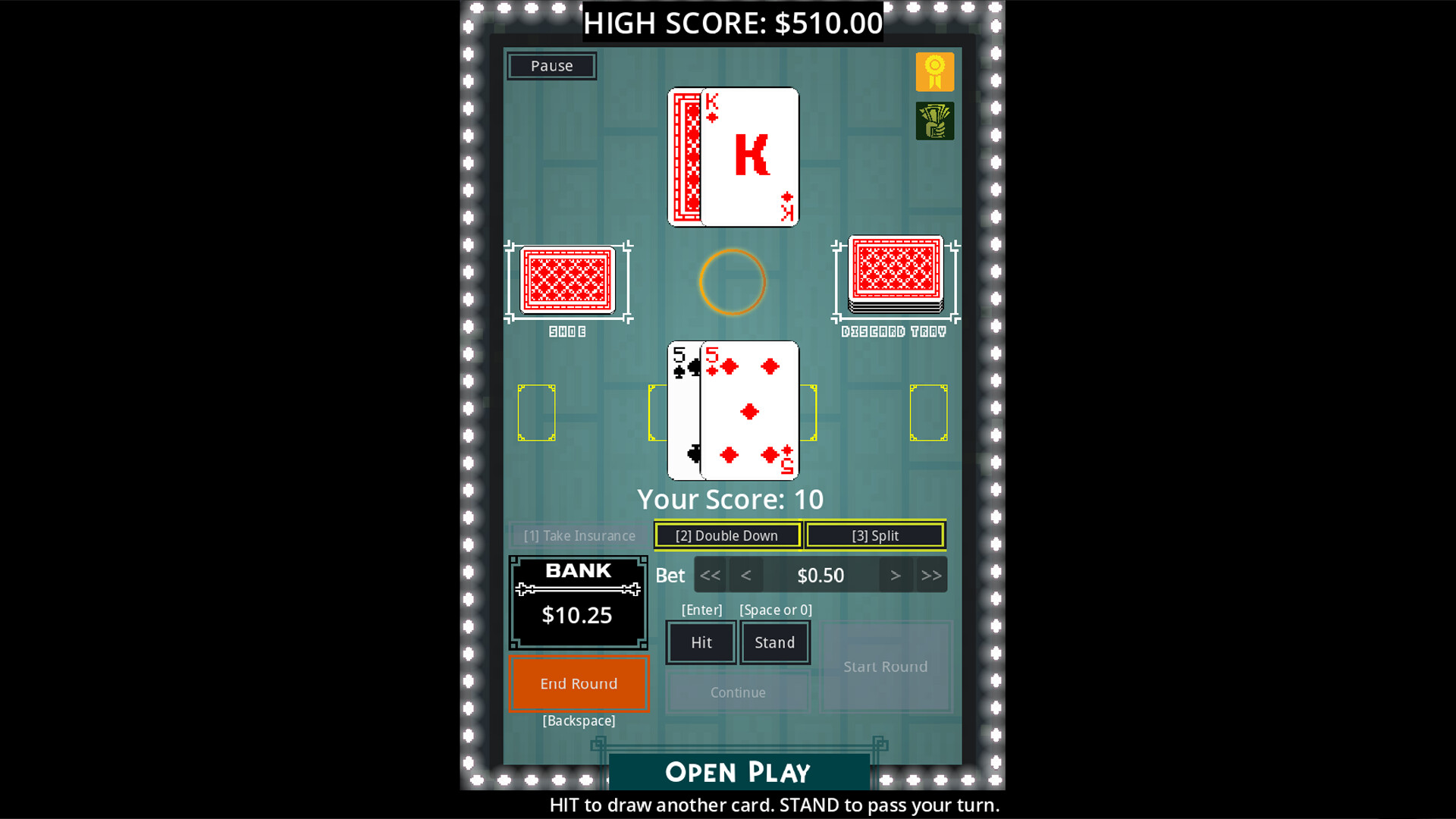 Blackjack 2D: Dealer's Gambit