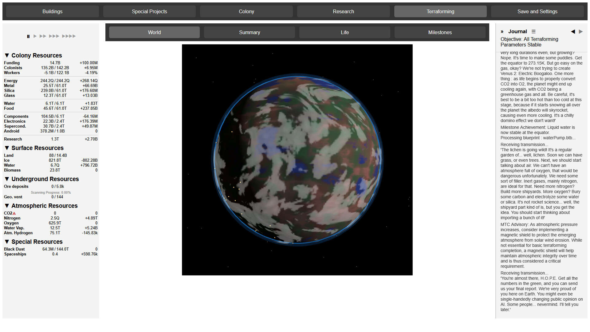 Terraforming Titans